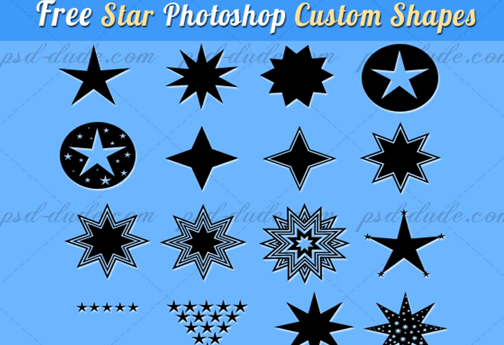 Star Shapes for Photoshop