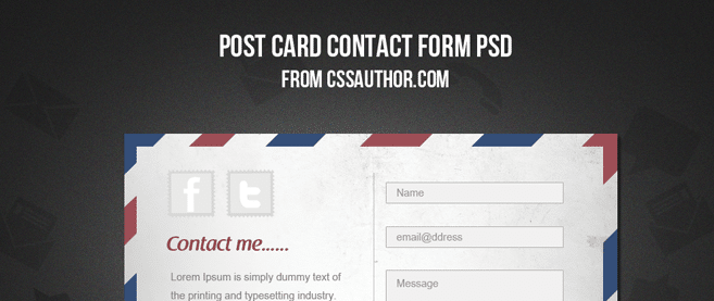 Postcard Template Psd Free Download