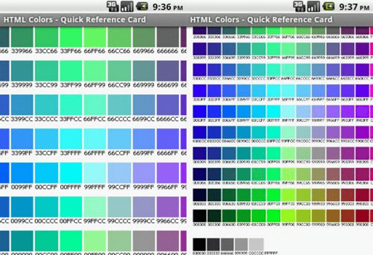 HTML Colors - Quick Reference