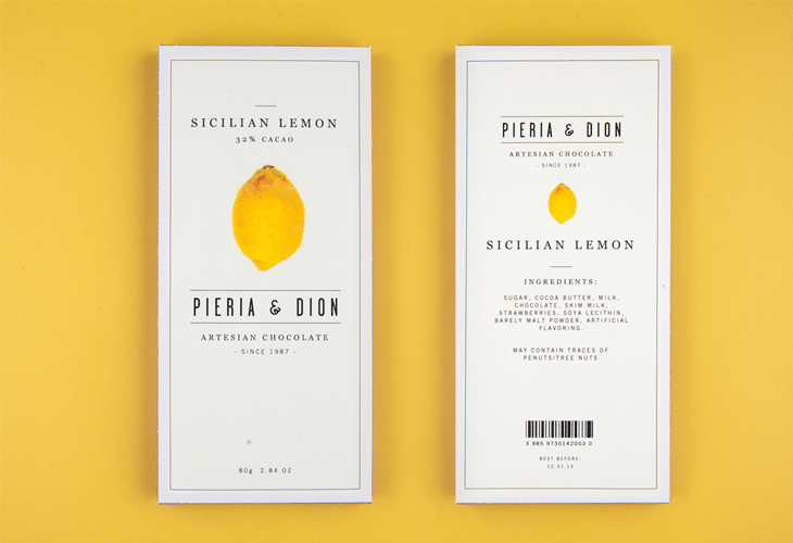 Pieria & Dion Packaging