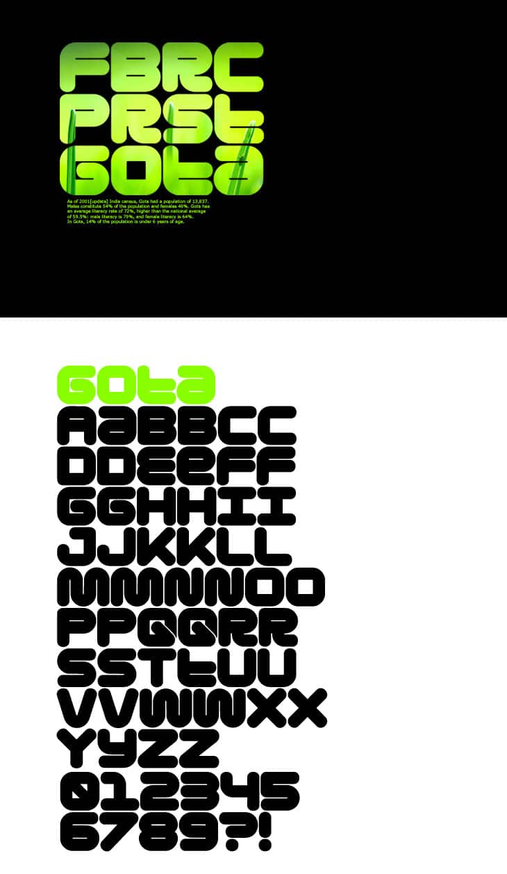 Gota-Free-Font Gota-Free-Font