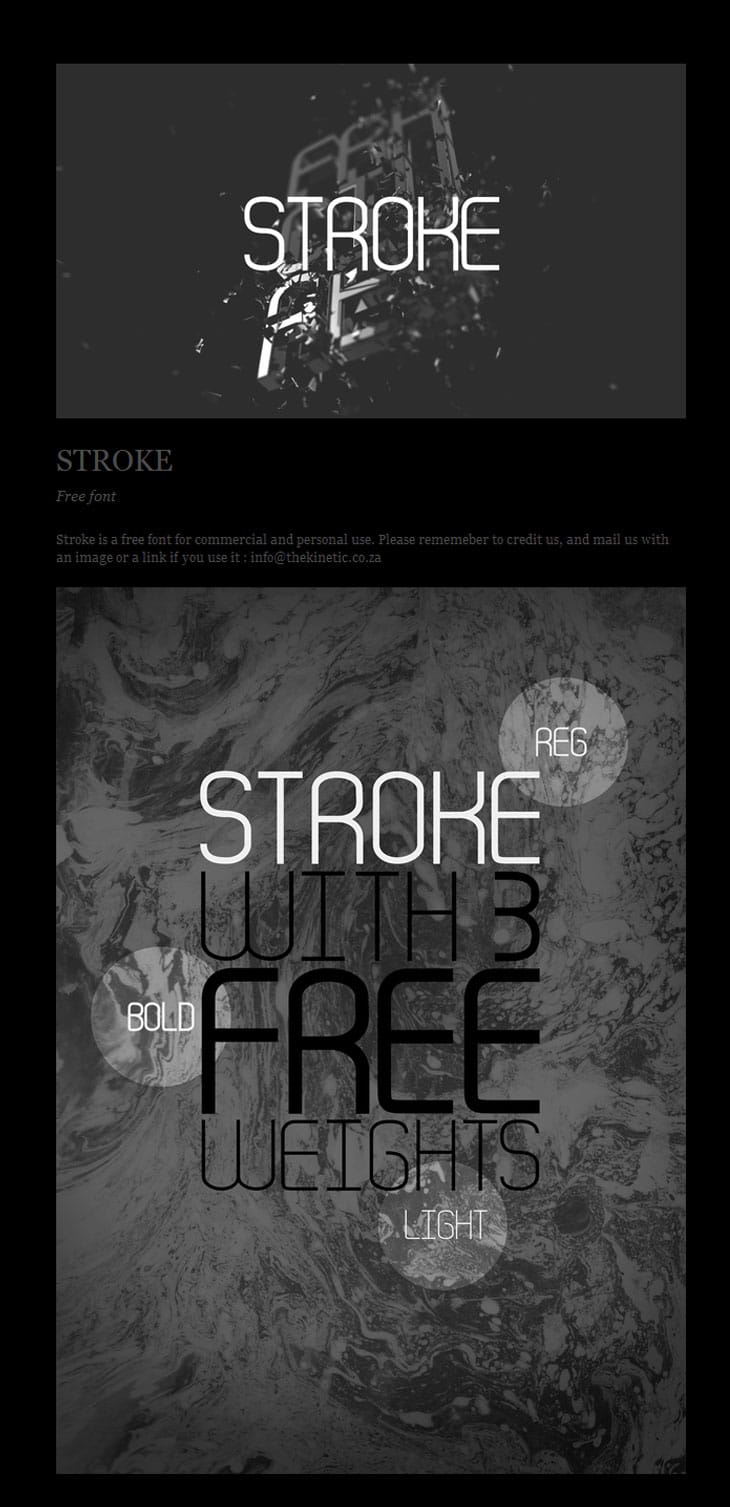 Stroke-Free-font Stroke-Free-font