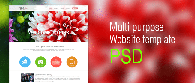 Multipurpose Website Template PSD - cssauthor.com