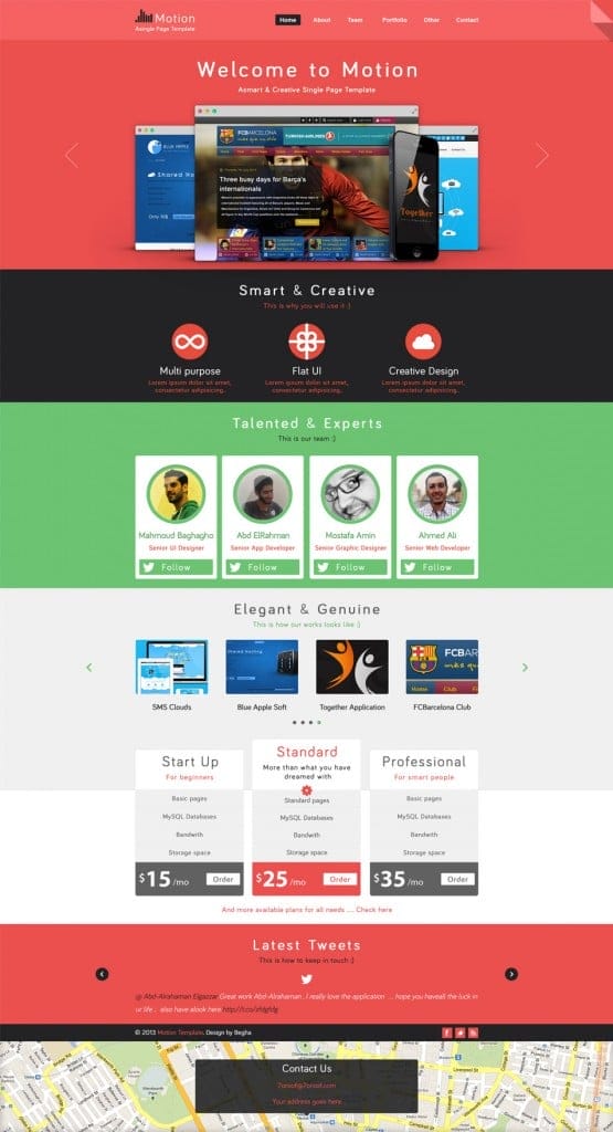 Photoshop Psd Web Template Free Download