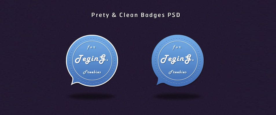 Pretty & Clean Badges (PSD)