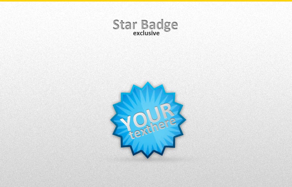 Exclusive star badge