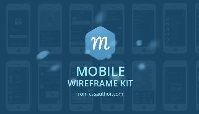 Mobile Wireframe Kit PSD – Freebie No:137