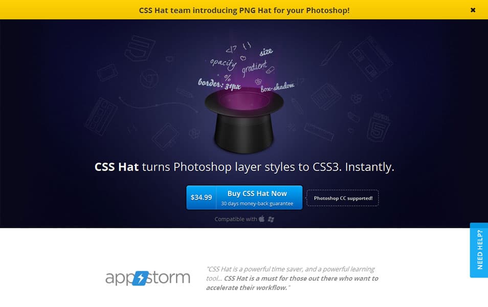 css hat photoshop plugin free download