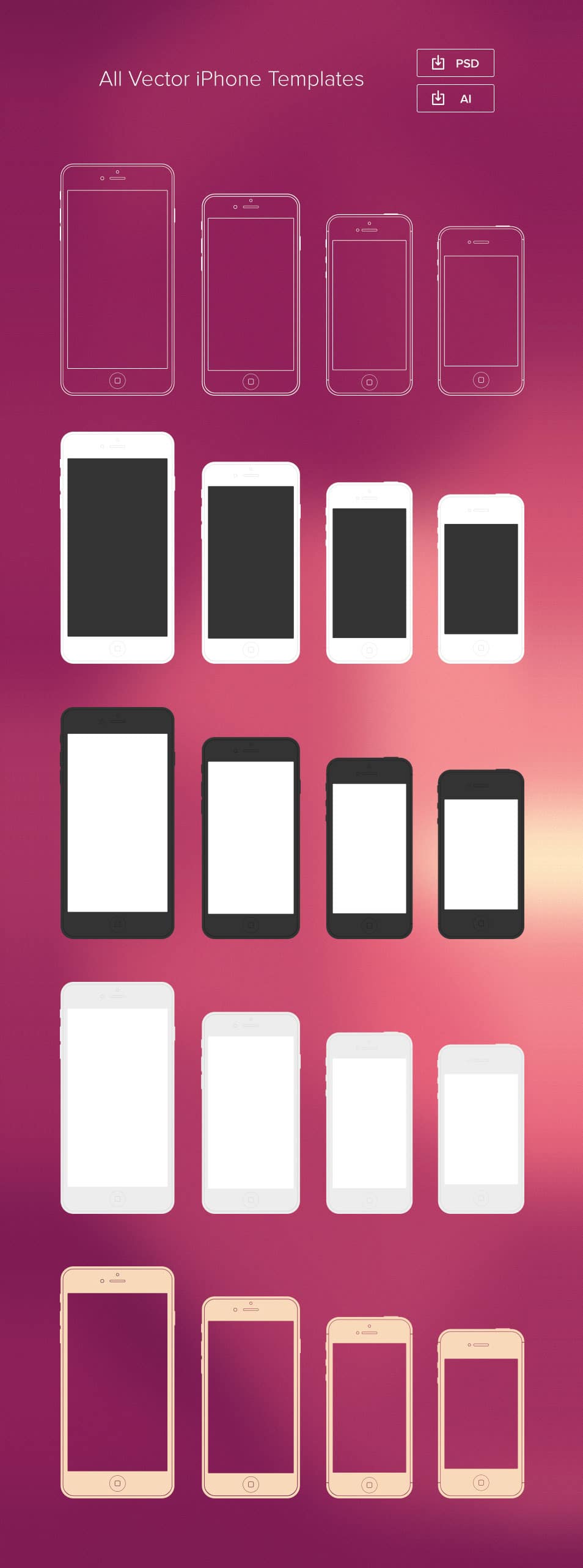 Minimal iPhone Templates