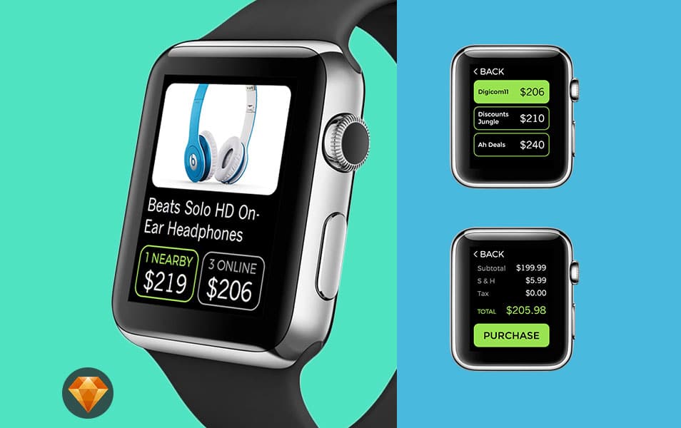 Apple Watch Mobile Local Commerce UI
