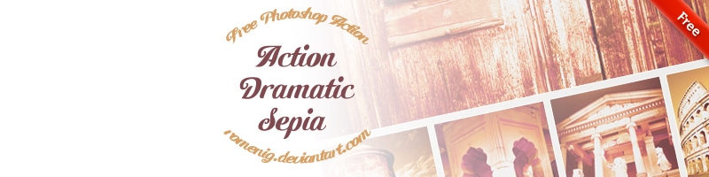 Dramatic Sepia Free Photoshop Actions