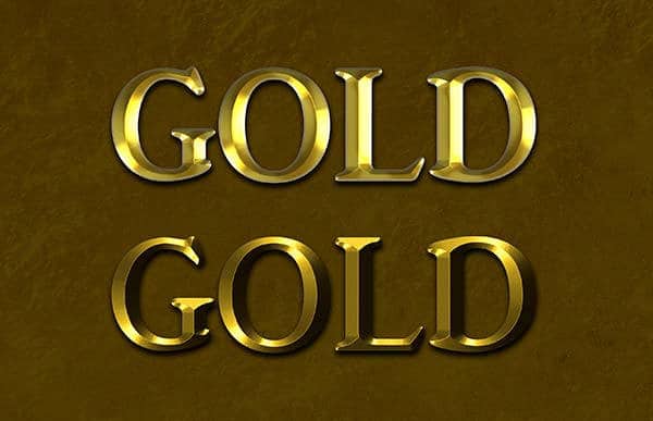 Gold Text Photoshop