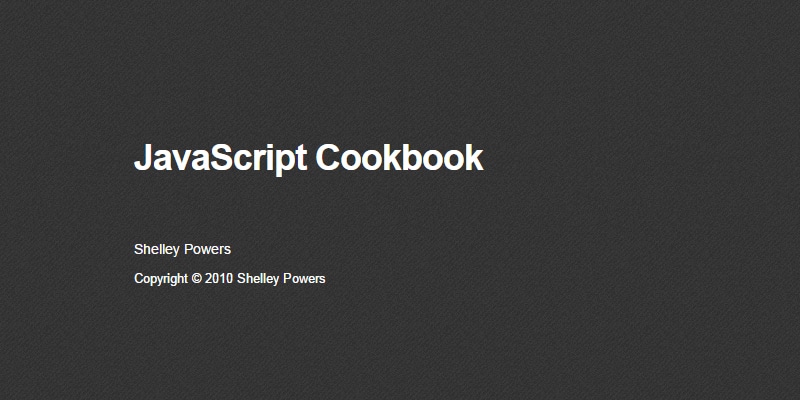 Best Free JavaScript Books »CSS Author