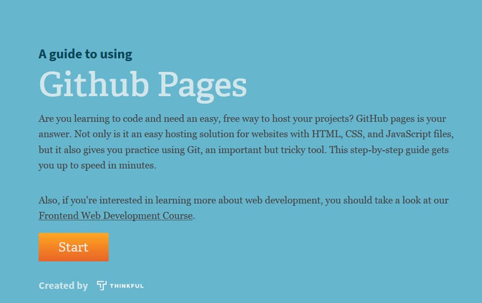 A guide to using Github Pages
