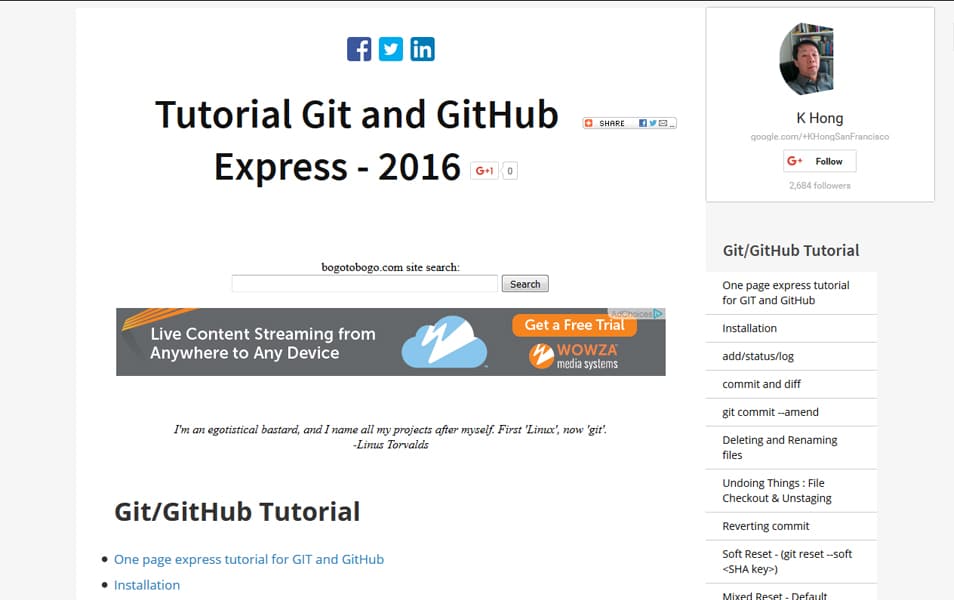 Tutorial Git and GitHub Express 2016