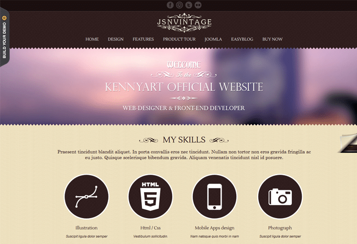 JSN Vintage - Responsive Creative Joomla Template