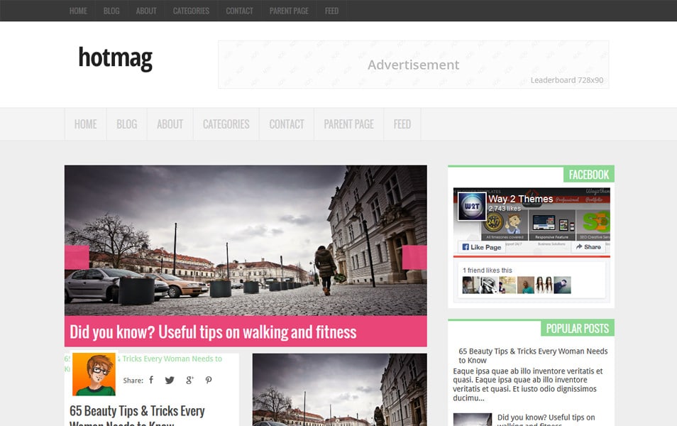 Hotmag Portfolio Blogger Template