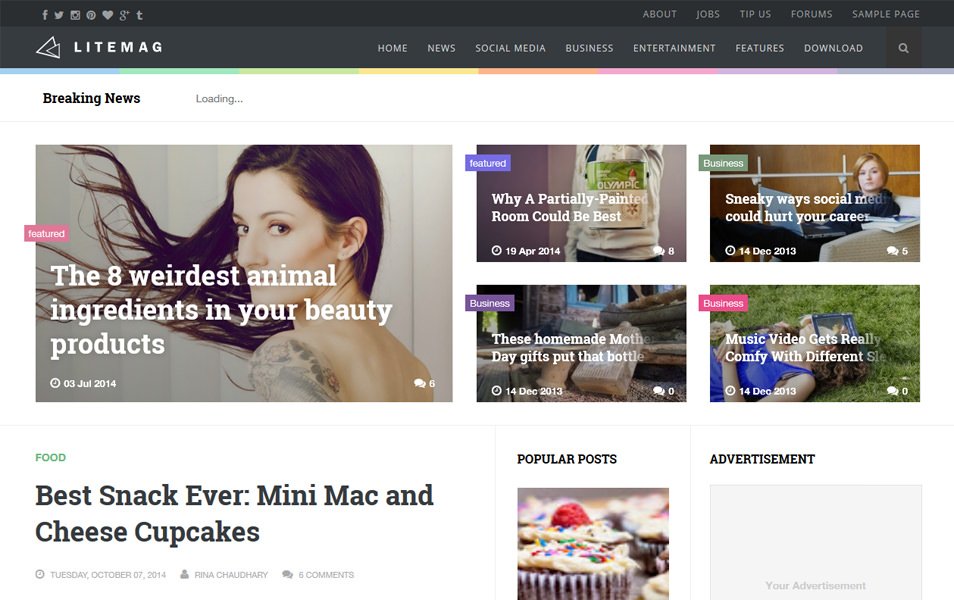 Litemag Clean & Responsive Blogger Template