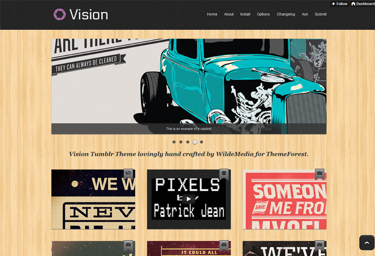 Vision Tumblr Theme