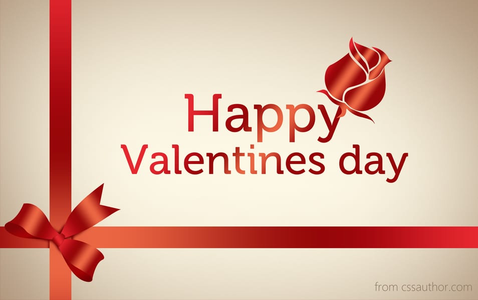 Free Download High Quality Happy Valentines Day Greeting Card Psd 