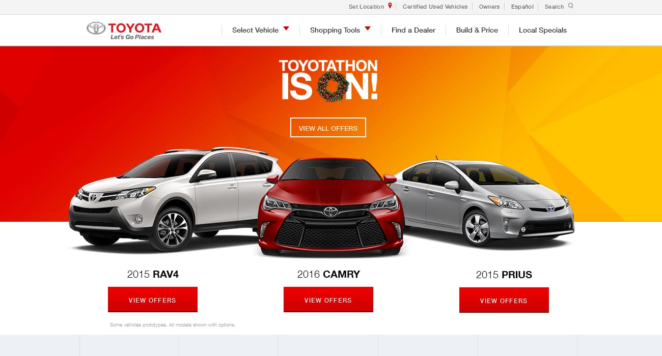 Toyota canada official site