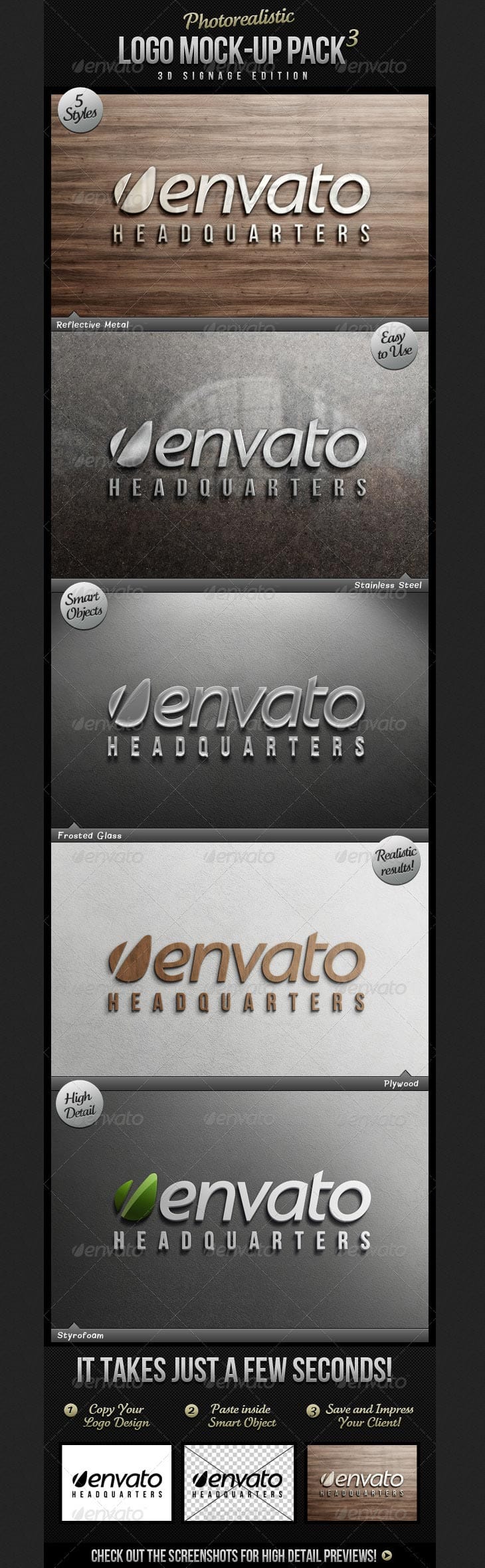 Best Photorealistic Logo Mockup Pack