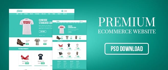 Premium Ecommerce Website Template PSD for Free Download