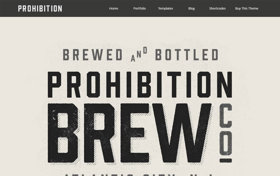 WP Prohibition Responsive Creative WordPress Theme