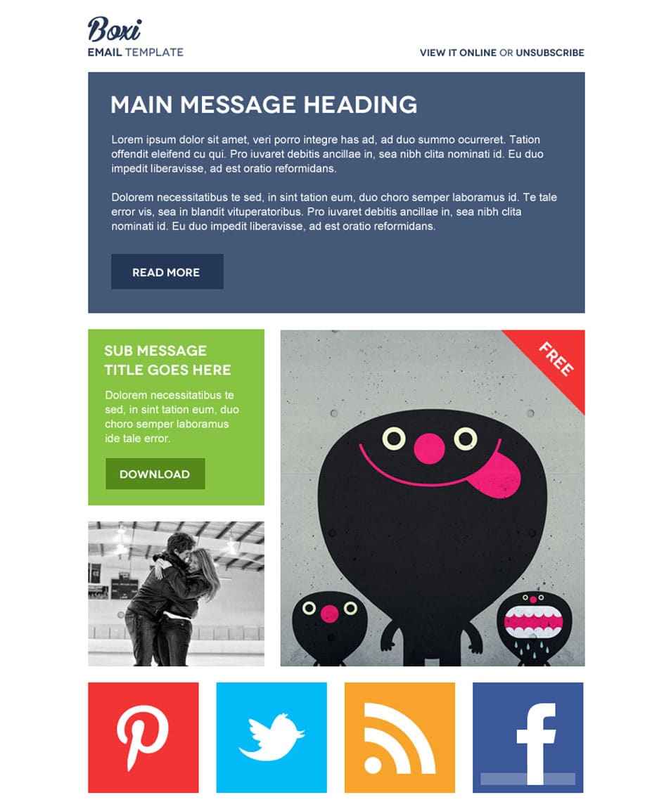 Best Free Email Newsletter Design Templates » Latest Collection