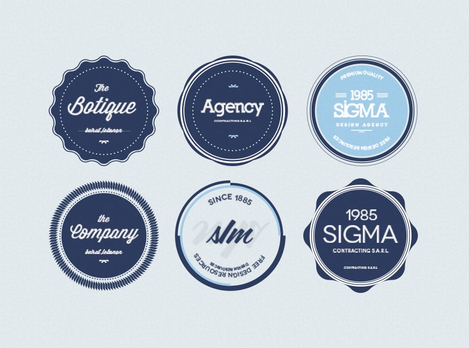 100 Best Free Badges Vector Psd Css Author