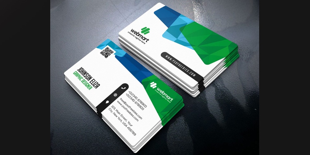 Colorful Business Card Design Templates PSD