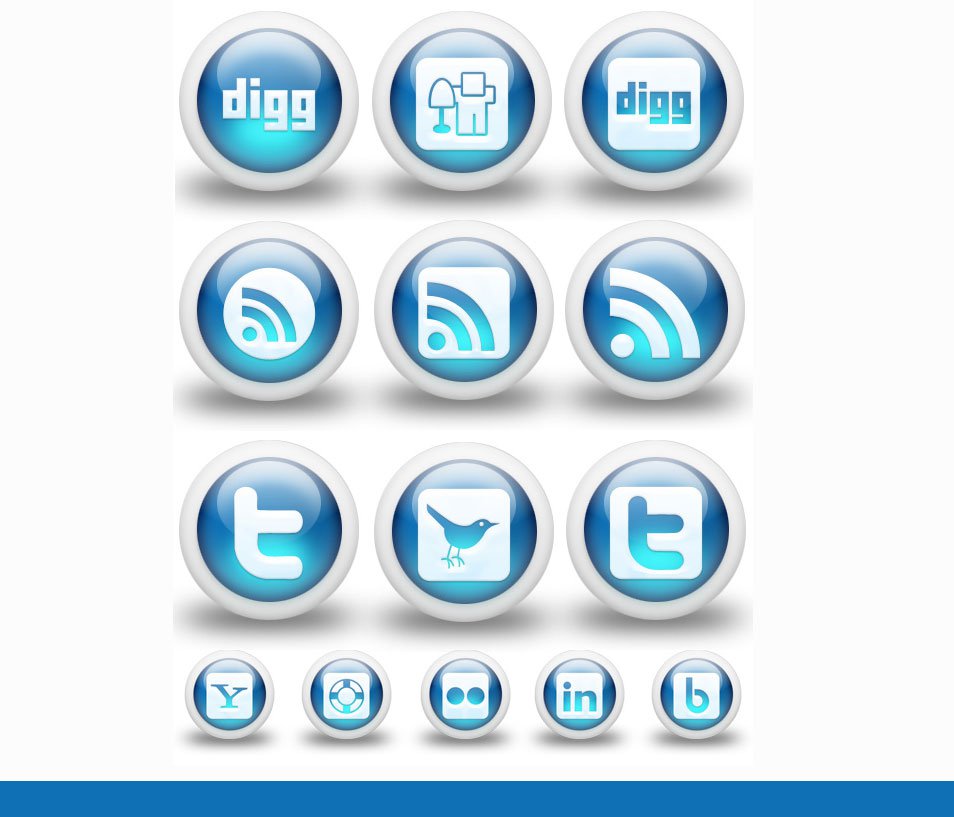 500 High Quality Free Social Media Icon Sets