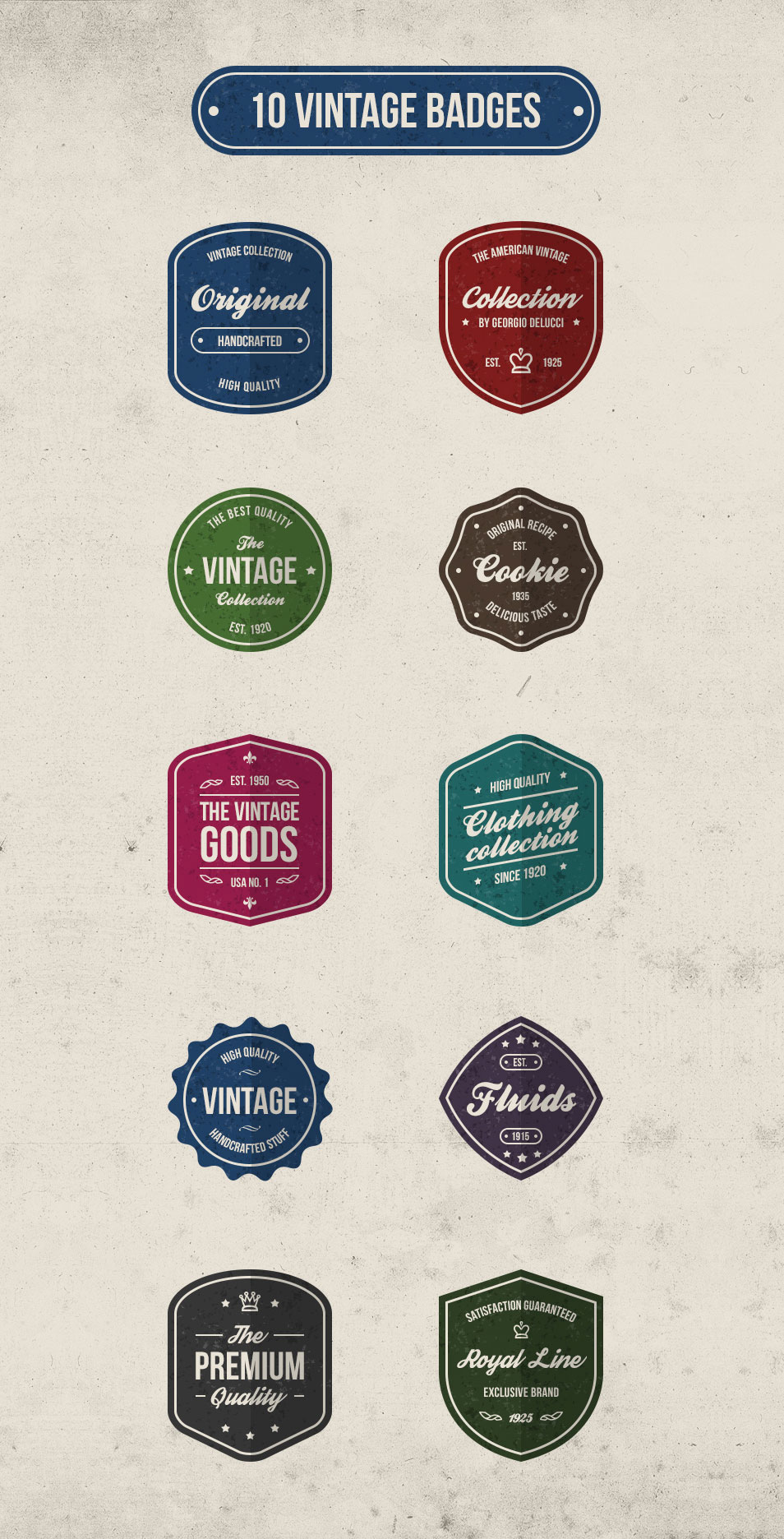 100+ Best Free Badges Vector & PSD » CSS Author