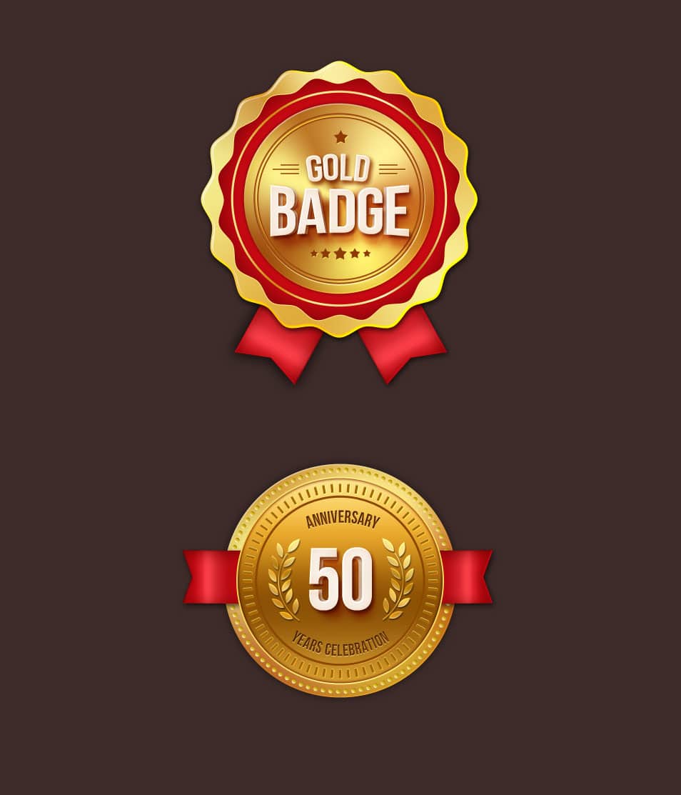 100 Best Free Badges Vector Psd Css Author