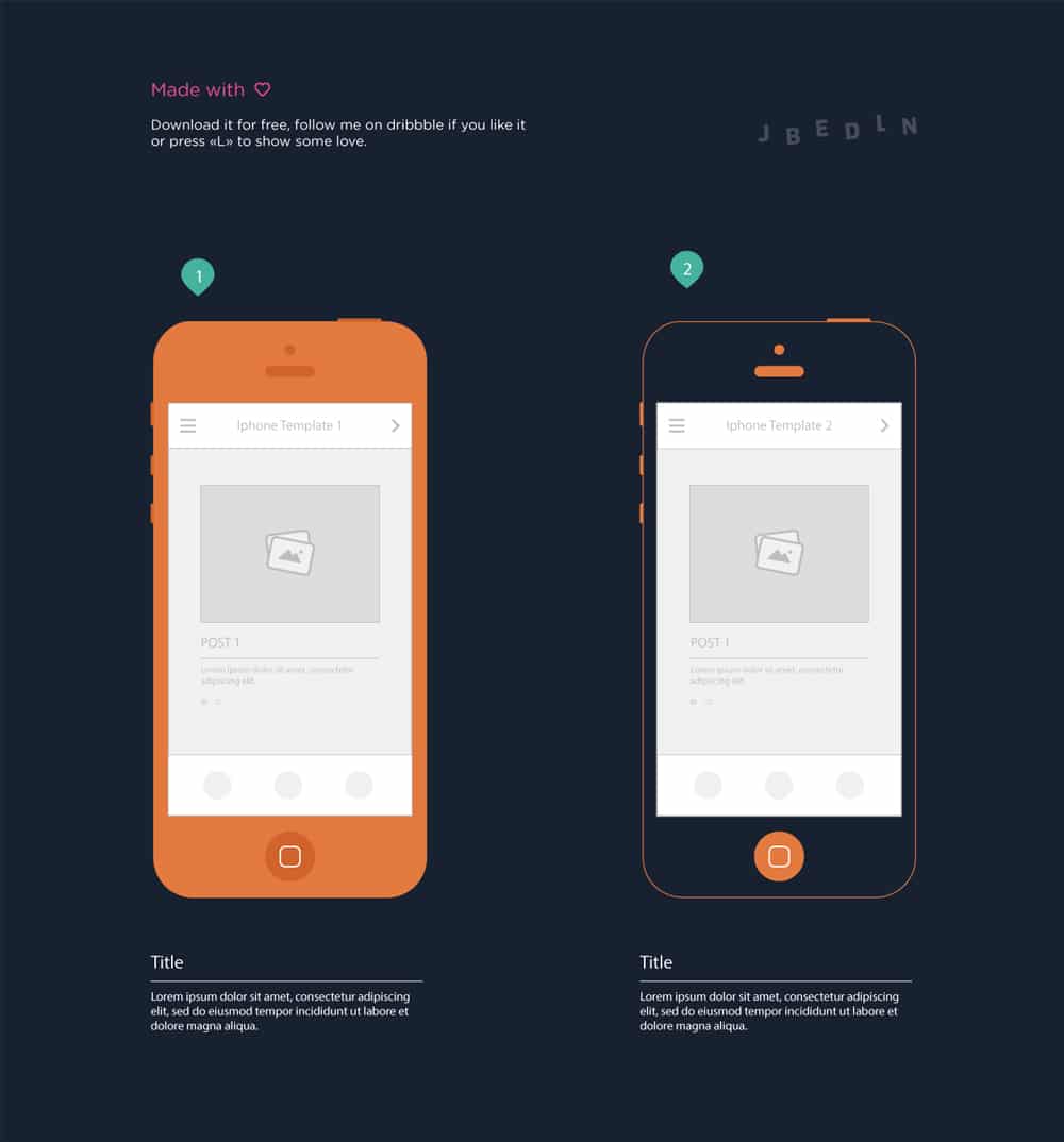 Iphone Wireframe Templates for Mobile Storyboard