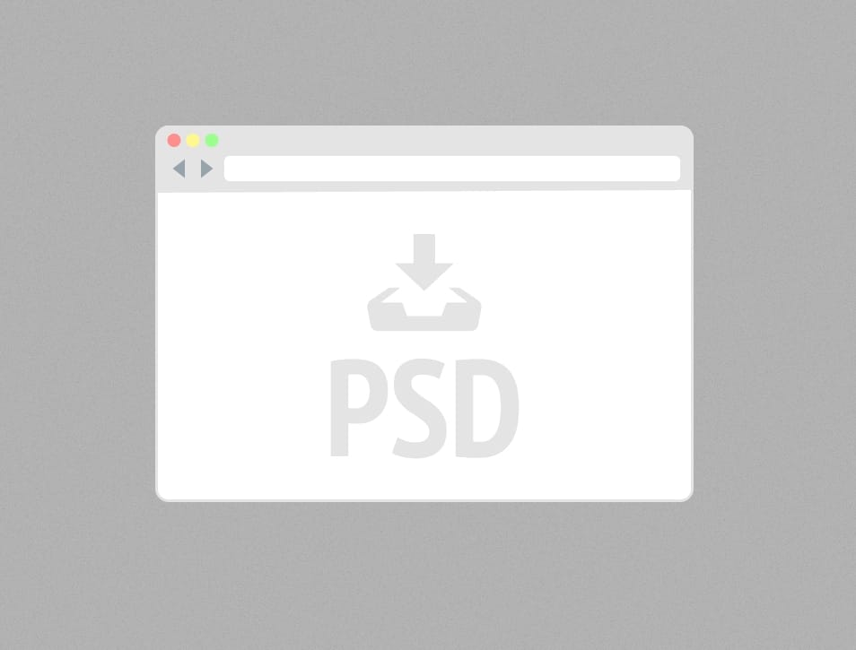 Mini Browser PSD