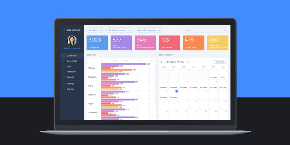  Free Dashboard UI Design PSD Css Author