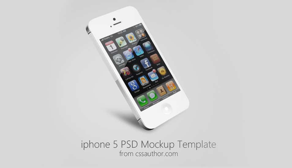 iPhone 5 Mockup PSD