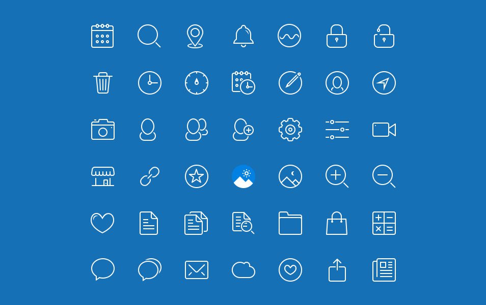 250+ Ultimate Collection Of Free Line Icon Sets » CSS Author