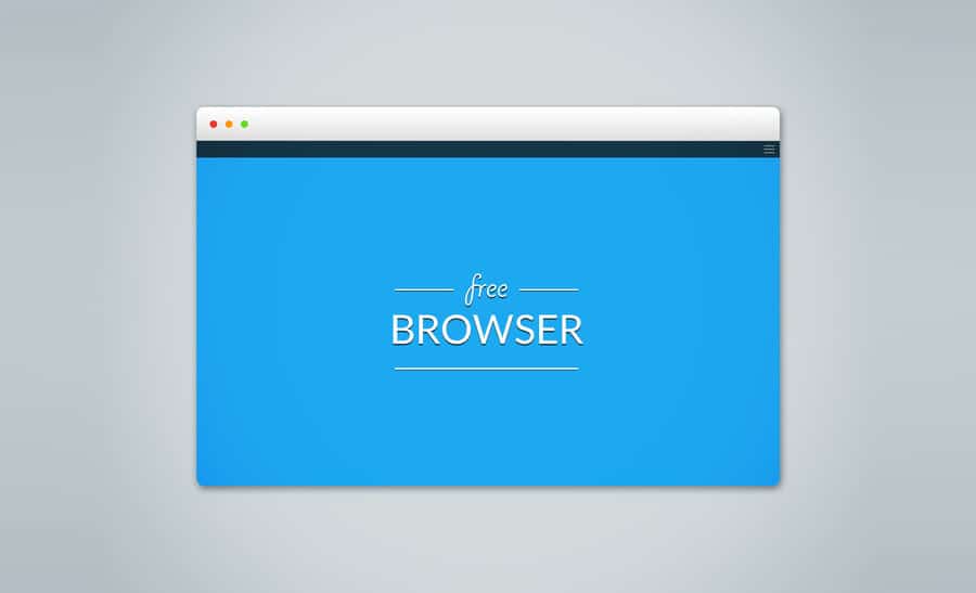 Free Browser Mockup PSD