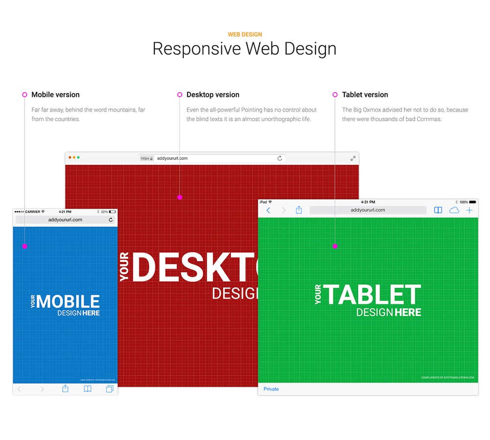 Free Web And Mobile Browser Mockup Designs PSD