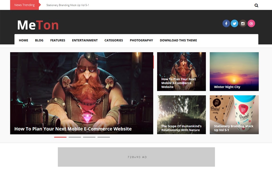 Meton Responsive Technology Blogger Template