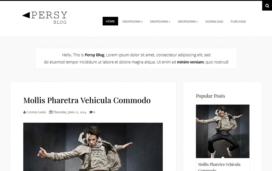 Persy Minimalist Blogger Template