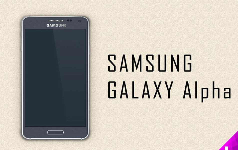 Samsung Galaxy Alpha Mockup