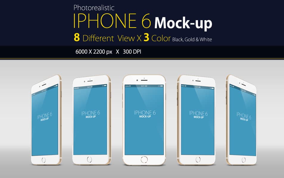 250+ IPhone 6 Mockup Design Templates (PSD, Ai, Sketch)