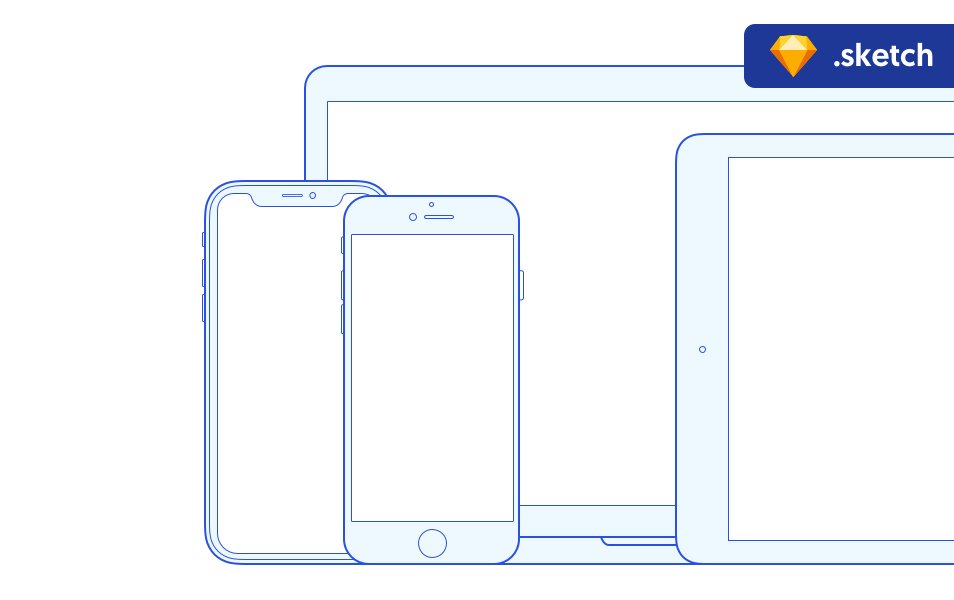 Apple Devices Outline Mockup