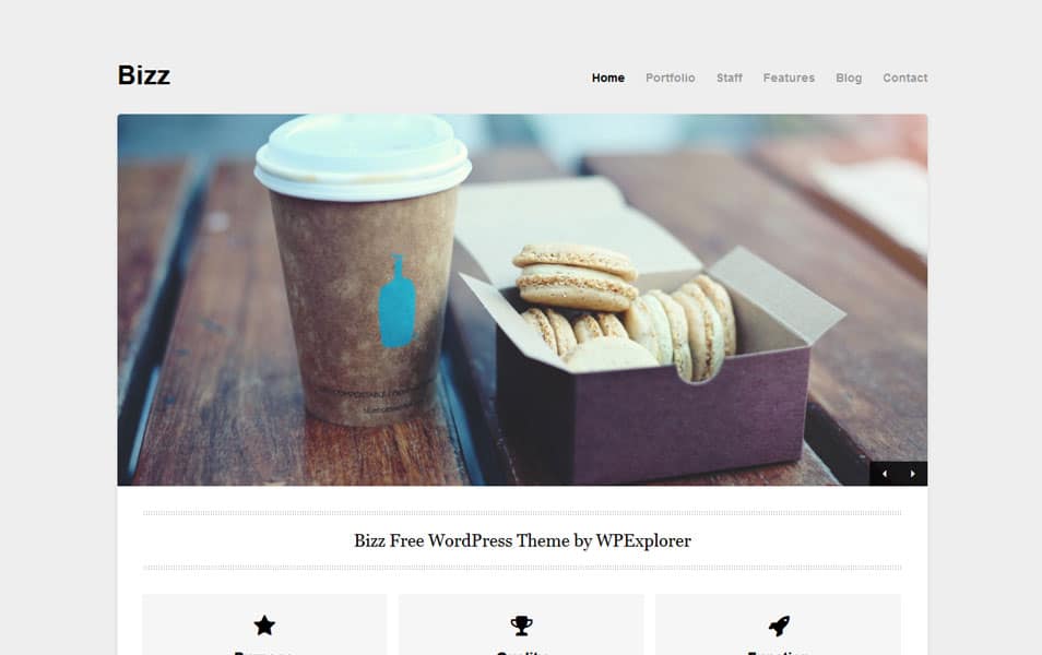 Bizz Free Portfolio WordPress Theme