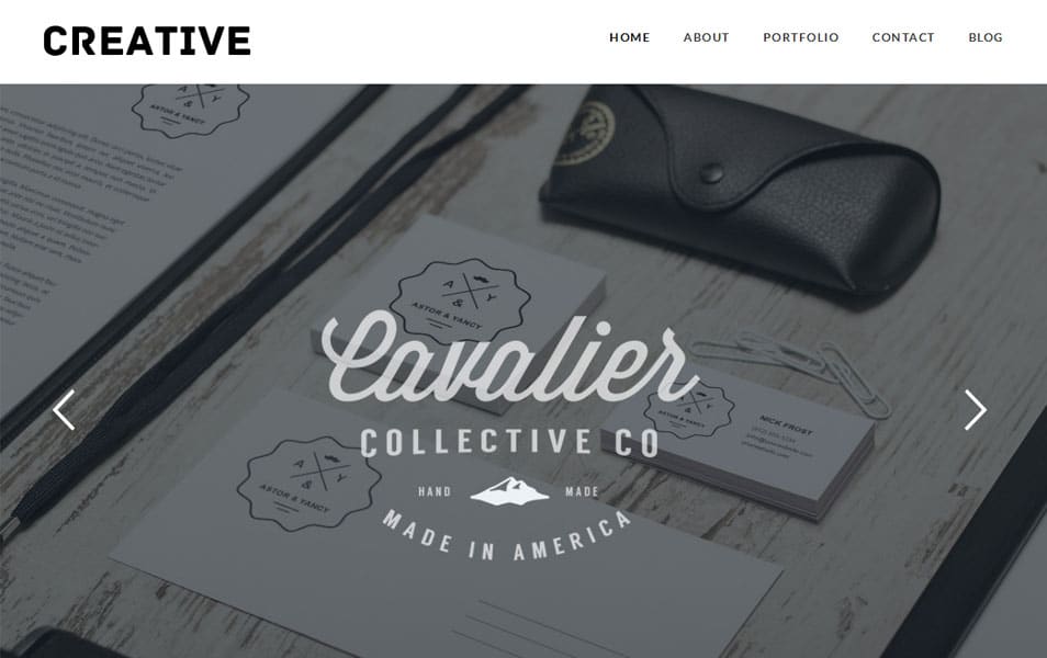 Creative Free Portfolio WordPress Theme