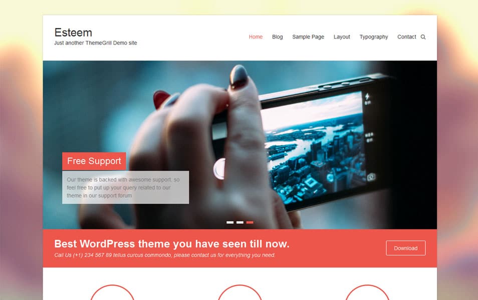 Esteem Free Portfolio WordPress Theme