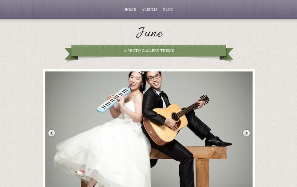 June Free Portfolio WordPress Theme